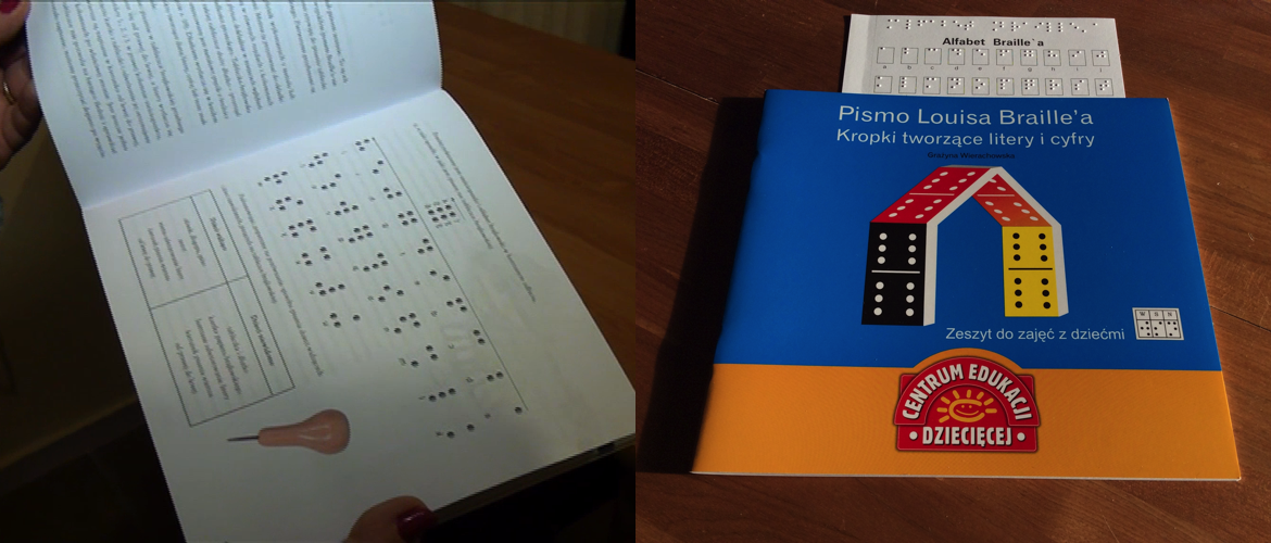 Książeczka - Pismo Louisa Braillea